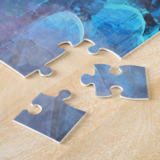 Nemo vinden - Abstracte onderwaterkunst Legpuzzel (Zijkant)