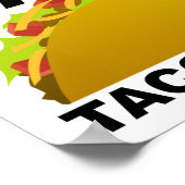 N'en Parlons Pas Affiche Drôle de Taco (Coin)