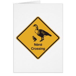 Nene Crossing, Traffic Warning Sign, Hawaii, Veren