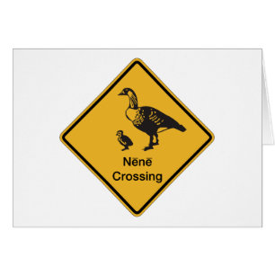 Nene Crossing, Traffic Warning Sign, Hawaii, Veren