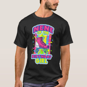 Nene van de 'Birthday Girl Roller' Schaatsen Bday T-shirt
