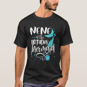 Nene Van De Verjaardags Zeemeermin Familie Matchin T-shirt
