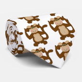 N'entendez aucune Cravate de singe malveillant (Roulé)