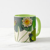 Nénuphar botanique Vintage Mug (Devant droit)
