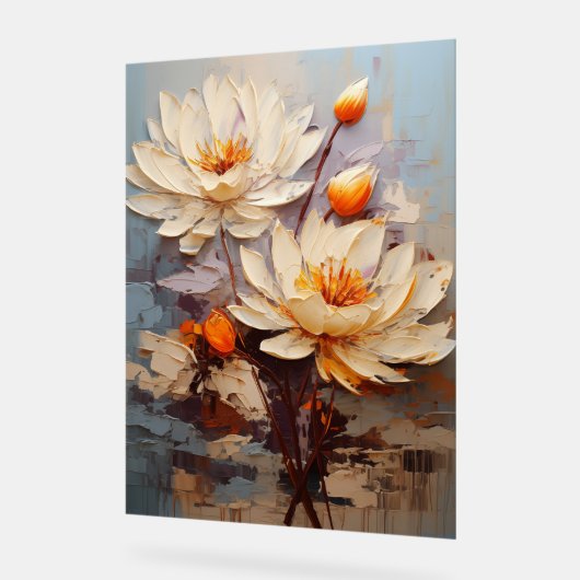 Nénuphar - Florale en impasto (Angle)