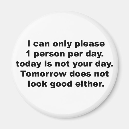 N'envoyez qu'un seul aimant par personne (Devant)