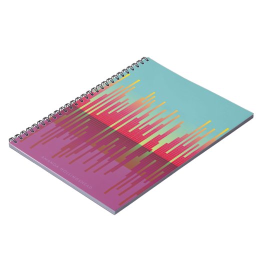 Neo 80's Visualizer Gepersonaliseerd Notitieboek (Linkerzijde)