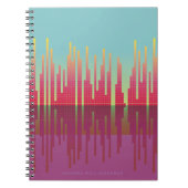 Neo 80's Visualizer Gepersonaliseerd Notitieboek (Voorkant)