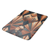 Neo Art Deco Teal Copper Geometric Sunburst Badmat (Gekanteld)