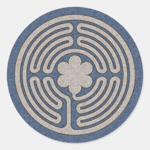 Néo- autocollants médiévaux de labyrinthe