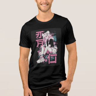 Neo-Bloom Streetwear Tri-Blend Shirt