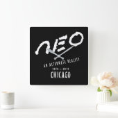 neo Chicago - Square Clock Vierkante Klok (Huis)