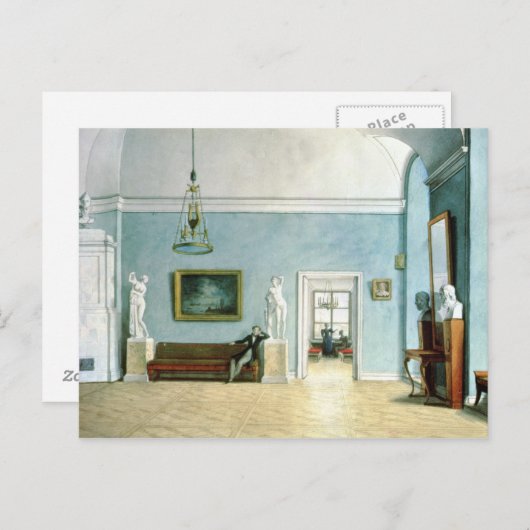 Neo-Classical Interior, c.1820 Briefkaart (Voorkant / Achterkant)