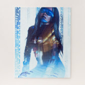 Neo Cyberpunk Android Hologram Legpuzzel (Verticaal)