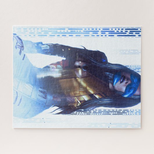 Neo Cyberpunk Android Hologram Legpuzzel (Horizontaal)