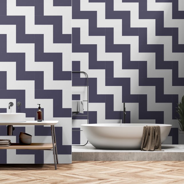 Neo-Deco Driehoekig Raster Behang (Badkamer)