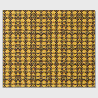 Neo Deco Goud Geometrisch Abstract Patroon Cadeaupapier