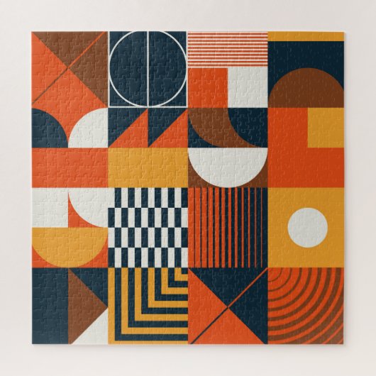 Neo geo:  abstracte compositie legpuzzel (Verticaal)