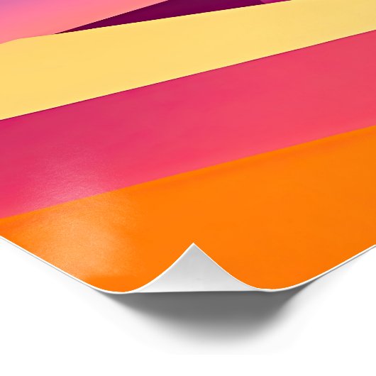 NEO GEO ZONSONDERGANG LANDSCHAP PERFECT POSTER (Hoek)