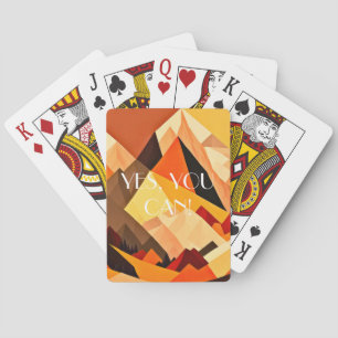 NEO - Geometrisch BOHO-landschap Pokerkaarten