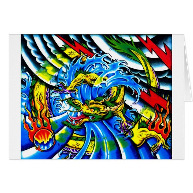 Neo Jap Dragon Tattoo (Devant horizontal)