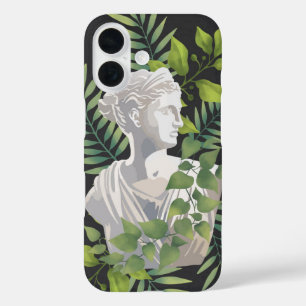 Neo-klassieke Botanica – Grieks-Romeinse buste iPhone 16 Hoesje