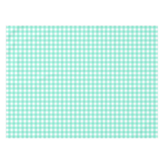 Neo Mint En vichy Chèques Motif Nappe (Devant (Horizontal))