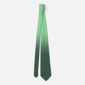 Neo Mint Green en Donkergroene gradiënt Ombre Stropdas (Achterkant)