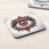 NEO MODE EYEBALL FANTASY TATTOO BIER ONDERZETTER (Linkerzijde)