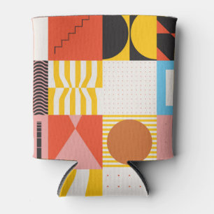 Neo Modernisme: Abstracte geometrische kunst Blikjeskoeler