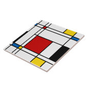 Neo-Plasticisme Art Tegel Tegeltje (Zijkant)