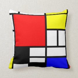 Neo-plasticisme Mondriaan stijl 3 moderne Kussen