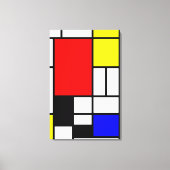 Neo-plasticisme Mondriaanse stijl Canvas Afdruk (Voorkant)