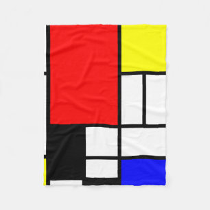 Neo-plasticisme Mondriaanse stijl Fleece Deken