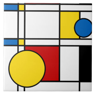 Neo-Plasticisme nr. 4 Art Tegel Tegeltje