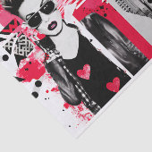 Neo Pop roze tissuepapier (Detail)