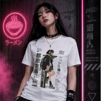 Neo Tokyo-bestanden 003 -Tokyo Transit Anime Techw Tri-Blend Shirt