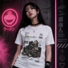 Neo Tokyo-bestanden 005 - Digitale hacker Tri-Blend Shirt