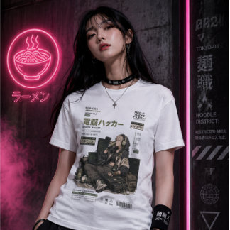 Neo Tokyo-bestanden 005 - Digitale hacker Tri-Blend Shirt