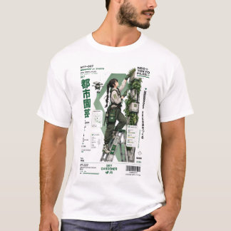 Neo Tokyo-bestanden 007 –Eco Cyberpunk Anime Techw T-shirt