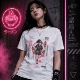 Neo Tokyo Bestanden 008 – Noodle District | Ramen Tri-Blend Shirt