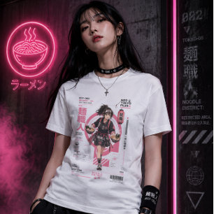 Neo Tokyo Bestanden 008 – Noodle District Ramen Tri-Blend Shirt
