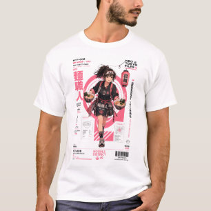 Neo Tokyo-bestanden 008 –Ramen Anime Japanse straa T-shirt