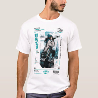 Neo Tokyo-bestanden 010 –Tokyo-fotograaf-anime T-shirt