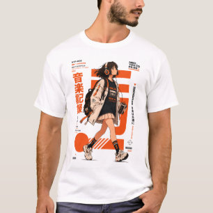 Neo Tokyo Files 002 -Retro Anime Muziek Techwear T-shirt