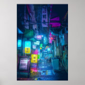 Neo Tokyo Neon Sign Overload Poster (Voorkant)