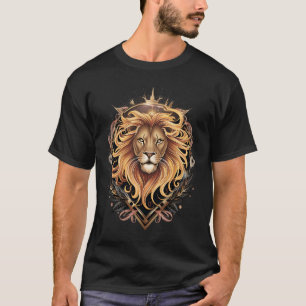 Neo Traditional Leeuw – Zodiac Art T-shirt