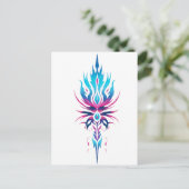 Neo-Tribal Sigil Briefkaart (Staand voorkant)