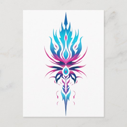 Neo-Tribal Sigil Briefkaart (Voorkant)
