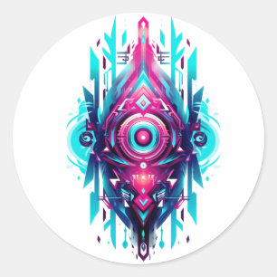 Neo-Tribal Sigil Ronde Sticker